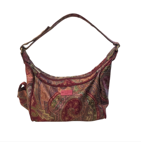 Etro Handbags - Etro Pink Paisley Vintage Underarm Bag